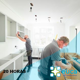 Curso PRL para Instalador de elementos de carpintería y mueble 20 horas