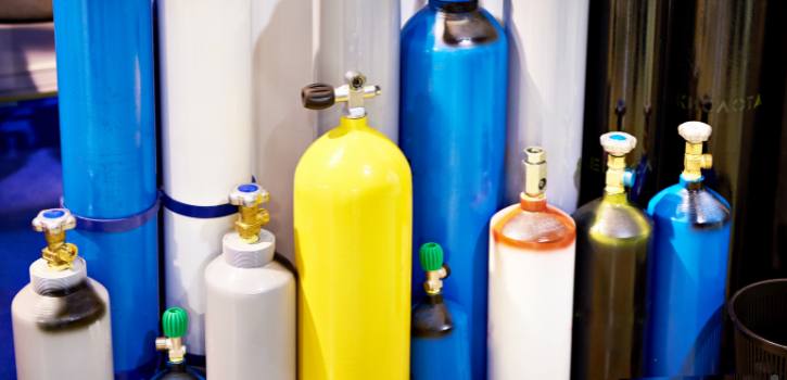 Gases comprimidos.