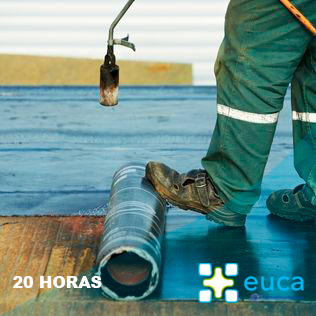 Curso PRL para trabajos de colocación de materiales de cubrición 20 horas