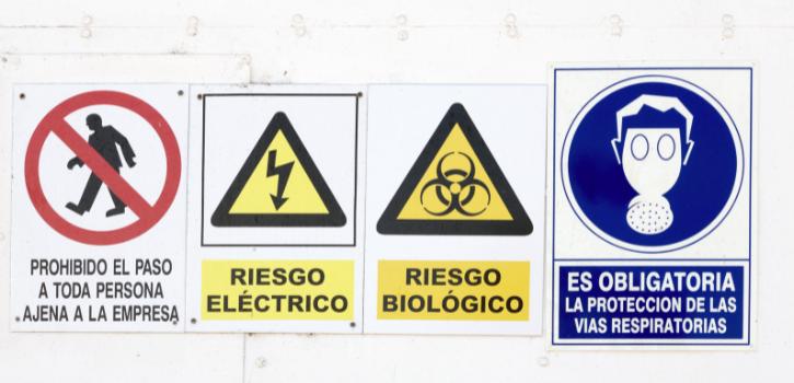 Señales en riesgos laborales.
