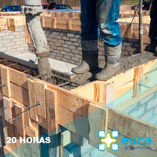Curso de prevención de riesgos laborales de 20 horas para trabajos de encofrados.