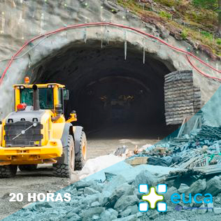 Curso PRL para trabajos específicos de ejecución de túneles y sostenimiento de las excavaciones subterráneas y de los taludes 20 horas